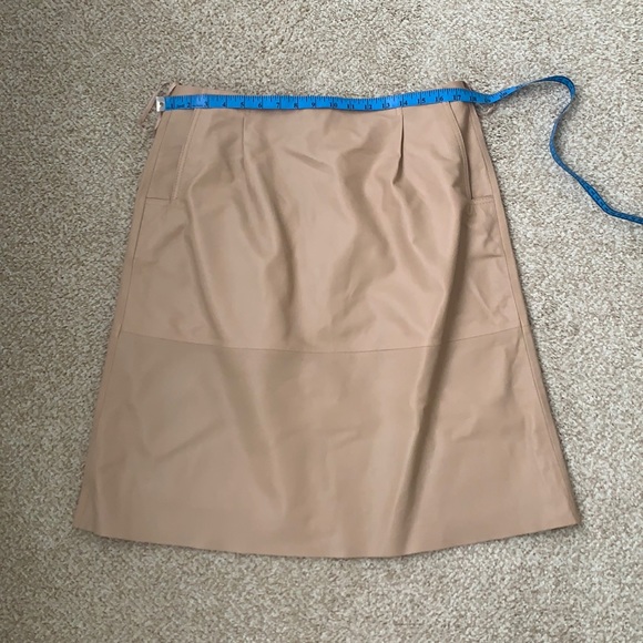 French Connection Blush Leather Skirt - Picture 5 of 10